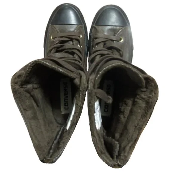 Converse High Top Sneaker Zip Combat Boots 7 - Picture 3 of 9